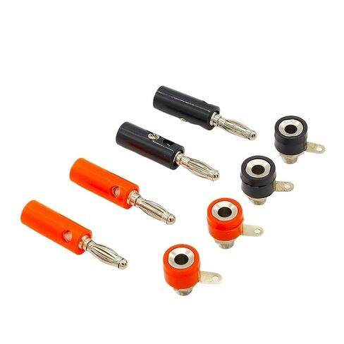 Fengpeng 1 ذكر وأنثى J072 4 مم قابس الموز ذكر ولإدخال دبوس موصل أجزاء نموذج DIY (أحمر) in Kuwait