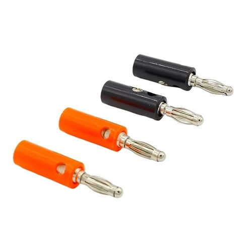 Fengpeng 1 ذكر وأنثى J072 4 مم قابس الموز ذكر ولإدخال دبوس موصل أجزاء نموذج DIY (أحمر) in Kuwait