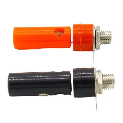 Fengpeng 1 ذكر وأنثى J072 4 مم قابس الموز ذكر ولإدخال دبوس موصل أجزاء نموذج DIY (أحمر) in Kuwait