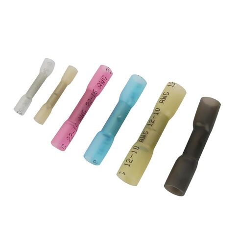 fengpeng Heat Shrink Butt Wire Connectors Waterproof Insulated Automobile Cable Crimp Terminals AWG 26-10 0.3-6.0mm2(BHT0.5 Yellow,25 PCS) in Kuwait
