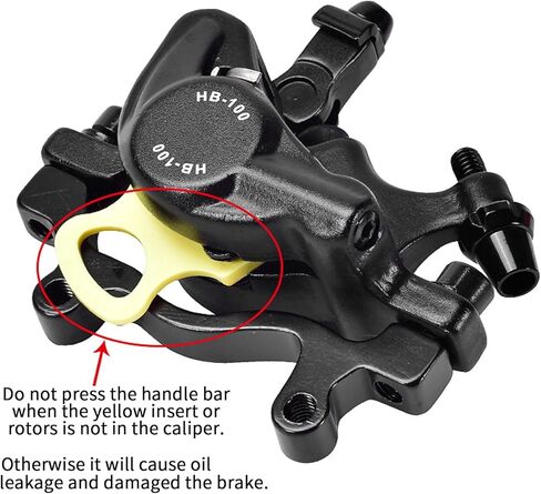 Zoom HB-100 Hydraulic Disc Brake Calipers, 2PCS Front/Rear red, Line Pull Oil Brake Disc Brake Set for MTB, Mountain Bike and Electric Bike in Saudi Arabia