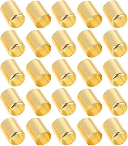 25 قطعة من حلقات خرطوم 7327 من النحاس، مقاس 0.625 بوصة معرف × 1 بوصة حلقات إصلاح خرطوم طويلة لخرطوم شعلة الهواء الأسيتيلين، تستخدم مع مجموعة أدوات المكشكش in Kuwait