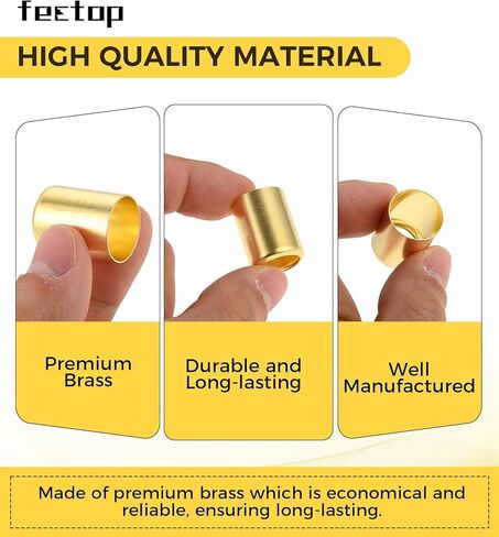 25 قطعة من حلقات خرطوم 7327 من النحاس، مقاس 0.625 بوصة معرف × 1 بوصة حلقات إصلاح خرطوم طويلة لخرطوم شعلة الهواء الأسيتيلين، تستخدم مع مجموعة أدوات المكشكش in Kuwait