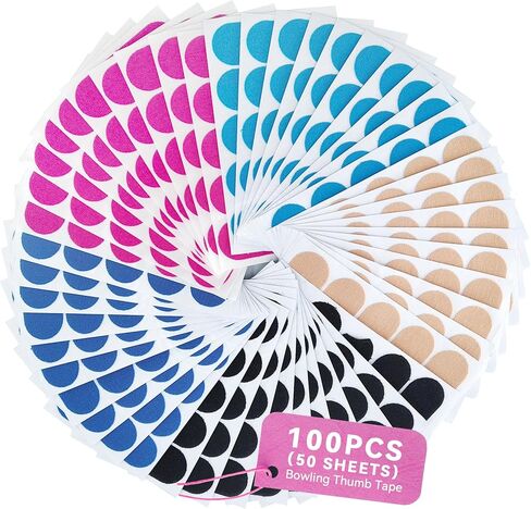 250 Pack Bowling Thumb Tape, Thumb and Finger Protective Tape for Bowlers, Sweat Resistant Sports Tape, Essential Bowling Accessories for Men and Women in Saudi Arabia