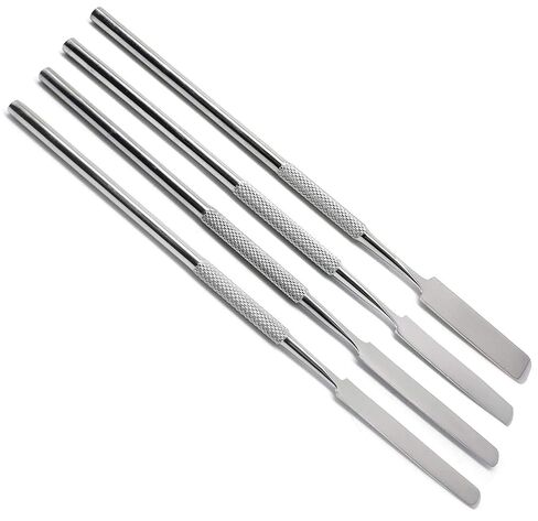 4 Pcs Dental Cement Mixing Spatulas Single Ended Lab Wax Modeling Stainless Steel Instruments in Saudi Arabia