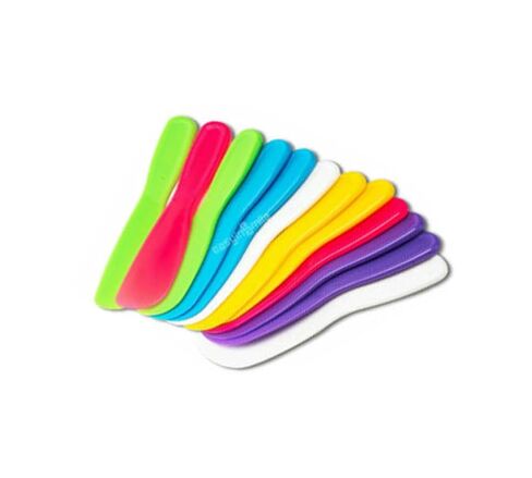 أعواد خلط مختبر الأسنان ملعقة بلاستيكية للاستعمال مرة واحدة خلط الجص الجينات 12 قطعة in Kuwait