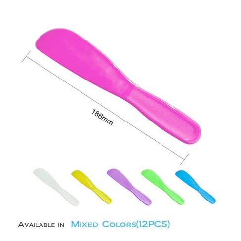 أعواد خلط مختبر الأسنان ملعقة بلاستيكية للاستعمال مرة واحدة خلط الجص الجينات 12 قطعة in Kuwait