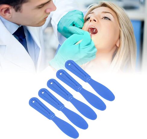 ملاعق جص بلاستيكية للأسنان، سكين خلط متعدد الوظائف سهل التنظيف من أجل مادة الجينات (أزرق داكن) in Kuwait