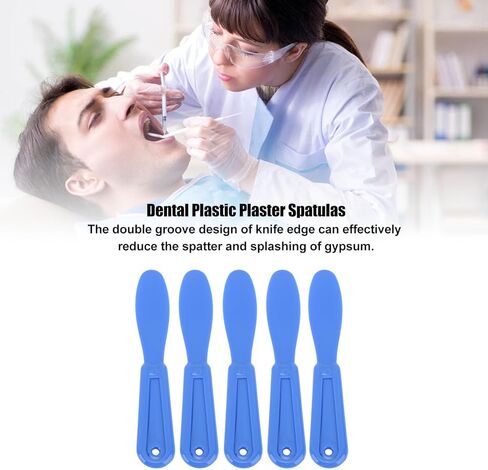 ملاعق جص بلاستيكية للأسنان، سكين خلط متعدد الوظائف سهل التنظيف من أجل مادة الجينات (أزرق داكن) in Kuwait