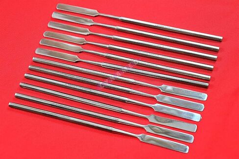 Cement Mixing Restorative Dental Spatula 12pcs Single Ended German Premium Grade Stainless Cynamed in Kuwait