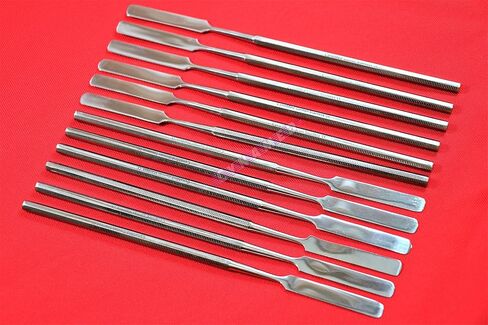 Cement Mixing Restorative Dental Spatula 12pcs Single Ended German Premium Grade Stainless Cynamed in Kuwait