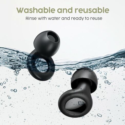 Sleep Earplugs - 45dB Highest SNR Noise Cancelling Ear Plugs for Sleeping, Side Sleepers - Ultra Soft Reusable Silicone Hearing Protection for Snoring, Travel, Concerts & Noise Sensitivity in Kuwait