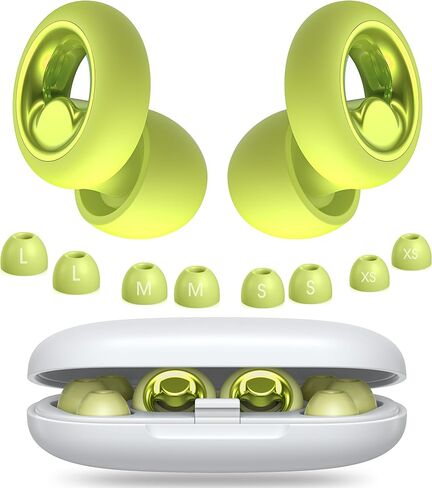 Ear Plugs for Sleeping, 45dB Silicone Ear Plugs for Noise Reduction, Reusable Sleeping Noise Cancelling Earplugs for Snoring, Concert & Shooting Ear Protection with 8 Eartips(Dark Black) in Kuwait