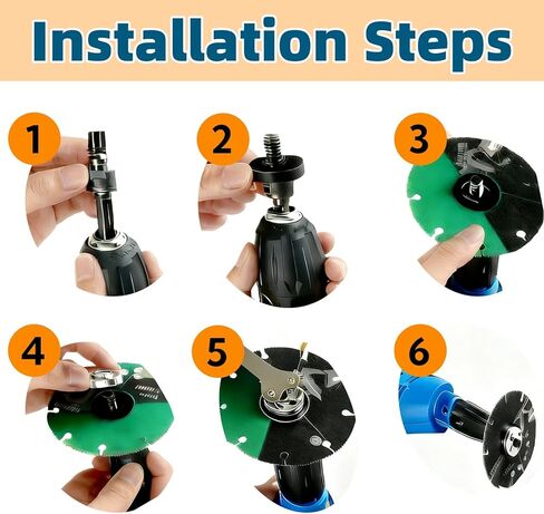 3-Set Drill Angle Grinder Adapter Kit, Connecting Rod Converts Drill to Grinding/Cutting/Polishing Tool, Fits 10-13mm Chucks, Includes Gloves + Tape Measure in Saudi Arabia