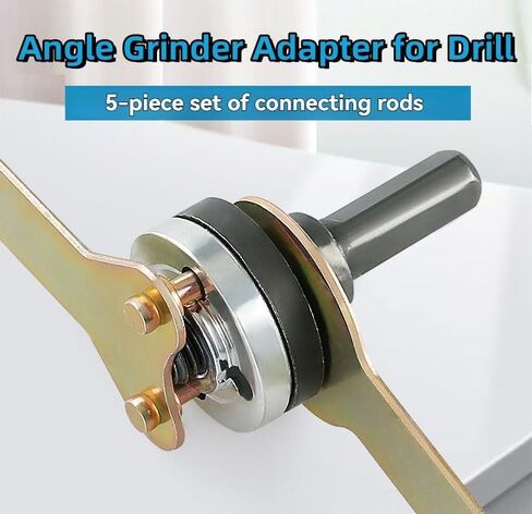 مجموعة موصلات طاحونة الزوايا، مجموعة قضيب توصيل محول طحن زاوية التحويل للمثقاب الكهربائي، محول مغزل مثقاب 10 إلى 13 مم مع مفتاح ربط in Kuwait
