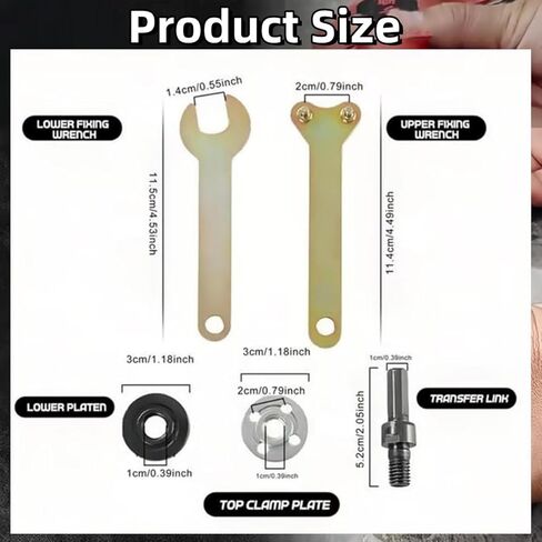 مجموعة موصلات طاحونة الزوايا، مجموعة قضيب توصيل محول طحن زاوية التحويل للمثقاب الكهربائي، محول مغزل مثقاب 10 إلى 13 مم مع مفتاح ربط in Kuwait