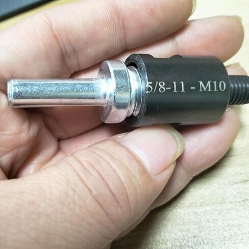 2 Pcs 5/8"-11 Male Thread to Drill Adapter, 5/8"-11 UNC Thread Adapter to 8mm Shank for Drills, Drill Press and Die Grinders in Saudi Arabia