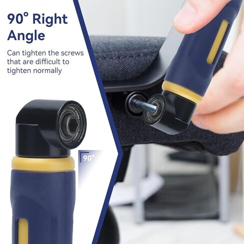 90 Degree Drill Attachment, Right Angle Drill Adaptor Impact Adapter Attachment Extension Driver for 1/4in Standard Hex Shank Drills Bits in Saudi Arabia