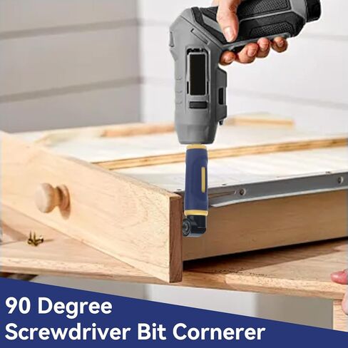 90 Degree Drill Attachment, Right Angle Drill Adaptor Impact Adapter Attachment Extension Driver for 1/4in Standard Hex Shank Drills Bits in Saudi Arabia