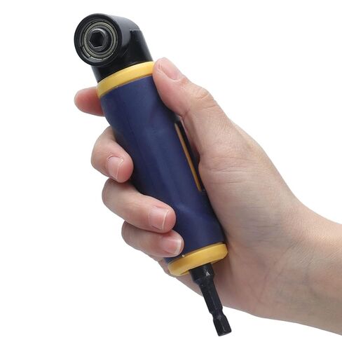 90 Degree Drill Attachment, Right Angle Drill Adaptor Impact Adapter Attachment Extension Driver for 1/4in Standard Hex Shank Drills Bits in Saudi Arabia