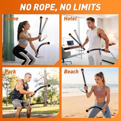 Adjustable counter weight Cordless Battle Ropes,Heavy Duty Portable Ropeless Battle Ropes for Home Gym,Workout Exercise Rope for Strength Building, HIIT and Low-Impact Aerobic Training for Men & Women in Saudi Arabia