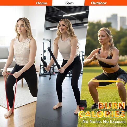 مجموعة حبال معركة بدون حبال مكونة من قطعتين | حبال المعركة اللاسلكية لتمارين القلب HIIT وتخفيف الوزن | شقة صديقة للرياضة المنزلية | دليل التدريب متضمن | للمبتدئين والمتقدمين in Saudi Arabia