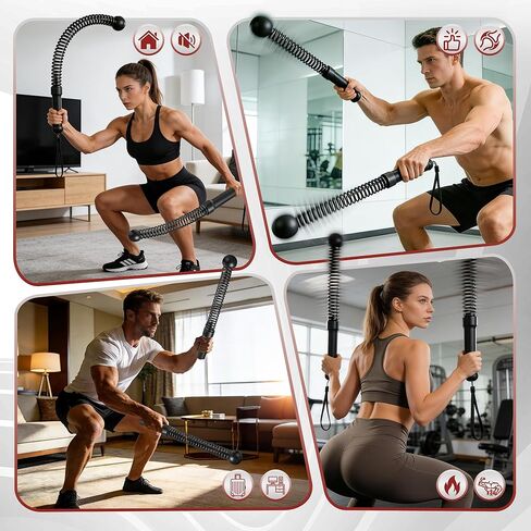 Battle Ropes Cordless & Ropeless for Home Gym – Portable Workout & Exercise Rope for Strength Building, HIIT & Low-Impact Training in Kuwait