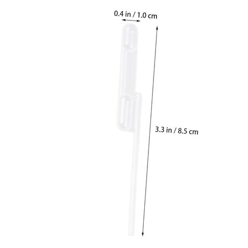 150pcs Plastic Pasteur Straw Dropper Double-Cell Quantitative Straw for Lab in Saudi Arabia