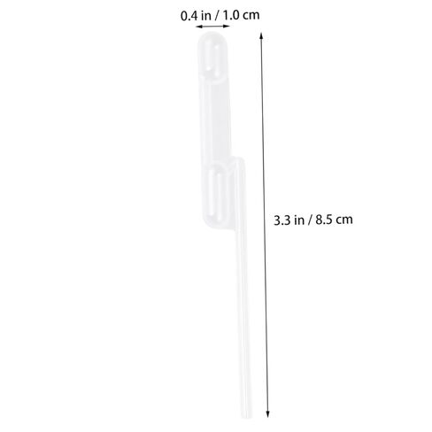 50pcs Plastic Buret Straw Dropper Reusable Straw Liquid Dropper Lab Pipettes in Saudi Arabia