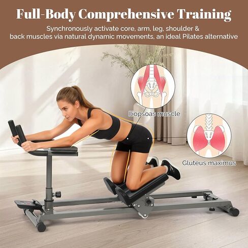 EVERYMATE Exercise Crawler Machine, Spine Twist and Stretch Trainer, Full Body Cardio Machine, Builds Core Strength, Home Gym Equipment with Adjustable Hand Grips & Knee Support in Kuwait