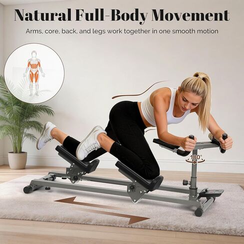 EVERYMATE Exercise Crawler Machine, Spine Twist and Stretch Trainer, Full Body Cardio Machine, Builds Core Strength, Home Gym Equipment with Adjustable Hand Grips & Knee Support in Kuwait