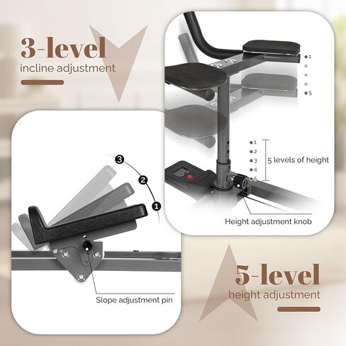 EVERYMATE Exercise Crawler Machine, Spine Twist and Stretch Trainer, Full Body Cardio Machine, Builds Core Strength, Home Gym Equipment with Adjustable Hand Grips & Knee Support in Kuwait