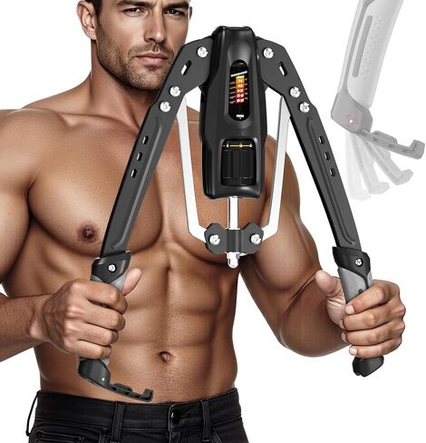 Twister Arm Trainer,Adjustable Hydraulic Arm Exerciser with Protection Cover Resistance 22-440 lbs Chest & Shoulder Workout Equipment for Men，Upper Body ARM Trainer for Home Gym in Saudi Arabia