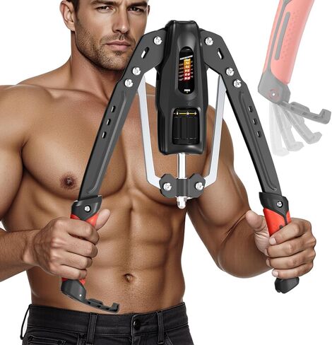 Twister Arm Trainer,Adjustable Hydraulic Arm Exerciser with Protection Cover Resistance 22-440 lbs Chest & Shoulder Workout Equipment for Men，Upper Body ARM Trainer for Home Gym in Saudi Arabia