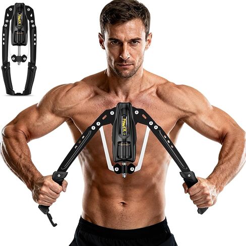 Twister Arm Exerciser - 22-440LBs Adjustable Resistance for Home Gym, Full Body Muscle Trainer for Chest, Shoulder & Arm Strength Building, Portable & Foldable in Saudi Arabia