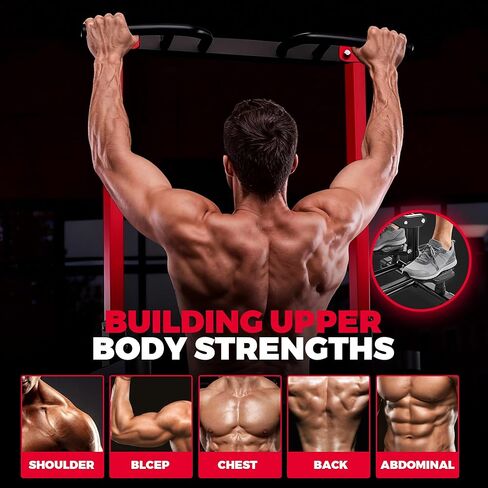 جهاز مساعدة السحب من ONETWOFIT بوزن 660 رطل، مساعد طاقة متعدد الوظائف قابل للتعديل لقضيب السحب/برج الطاقة/محطة الغمس/قضيب الجمباز، معدات اللياقة البدنية لتدريب القوة في صالة الألعاب الرياضية المنزلية in Kuwait
