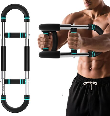PROIRON Twister Arm Trainer، شريط تمرين زنبركي قابل للتعديل، معدات تمرين الصدر ثلاثية الرؤوس للساعد، معدات اللياقة البدنية المنزلية المحمولة in Kuwait