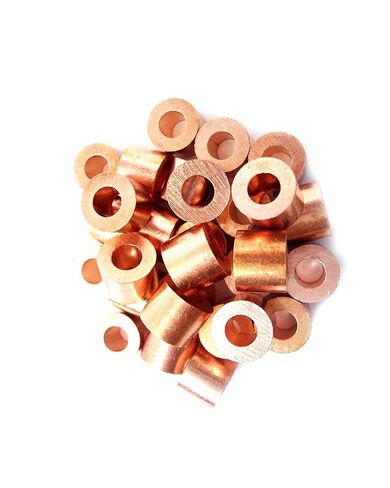Copper Swage Stop for 1/4" Wire Rope Cable - Copper Cable Stop Sleeve for 1/4 Inch Wire Rope Swage Clip Copper Cable Crimp Sleeves Cable Stops 1/4" Copper Swage Sleeves (25) in Kuwait