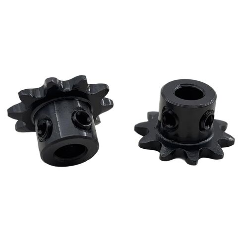 2PCS #25 Roller Chain Sprocket Type B 6.35mm Bore 10 Tooth, Hardened Antirust 1045 Steel 1/4" bore Drive Sprockets 25B10-1/4 in Kuwait