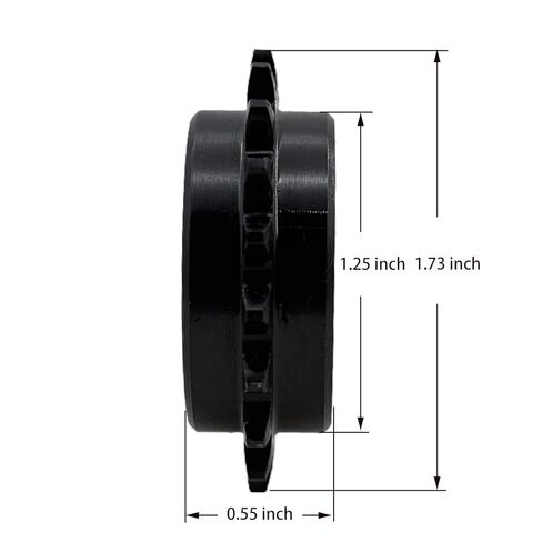#25 Roller Chain Idler Sprocket Type C 12mm bore 20 Tooth with Insert Double Bearing 6901Z,Hardened Antirust 1045 Steel Drive Sprockets 25BB20-12mm in Kuwait
