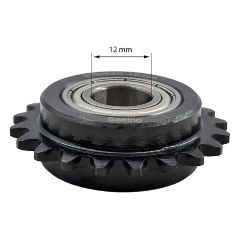 #25 Roller Chain Idler Sprocket Type C 12mm bore 20 Tooth with Insert Double Bearing 6901Z,Hardened Antirust 1045 Steel Drive Sprockets 25BB20-12mm in Kuwait