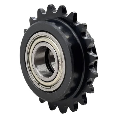 #25 Roller Chain Idler Sprocket Type C 12mm bore 20 Tooth with Insert Double Bearing 6901Z,Hardened Antirust 1045 Steel Drive Sprockets 25BB20-12mm in Kuwait