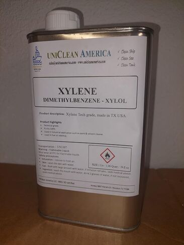 Xylene - (dimethylbenzene) Xylol - HIGH Purity - Made in USA - 1 Liter / 34 fl oz in Saudi Arabia