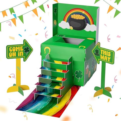 RunNico St. Patrick's Day Leprechaun Trap Kit - St. Patrick's Day DIY Craft Kit - St Patricks Day Party Supplies to Catch a Leprechaun for St. Partrick Day Home Party Festival Decor(Cage) in Kuwait