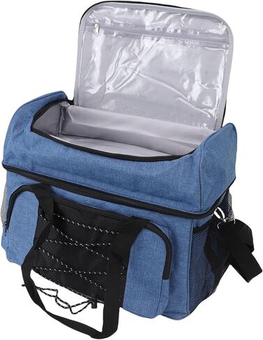 Bowling Bag, Durable Nylon with Padded Holder for 2 Balls, Adjustable Large Capacity Bowling Ball Bag, for Professional and Casual Bowlers, Tournaments, Practice, Travel in Saudi Arabia
