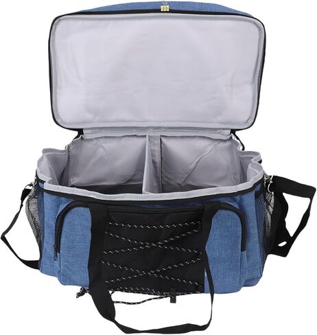 Bowling Bag, Durable Nylon with Padded Holder for 2 Balls, Adjustable Large Capacity Bowling Ball Bag, for Professional and Casual Bowlers, Tournaments, Practice, Travel in Saudi Arabia
