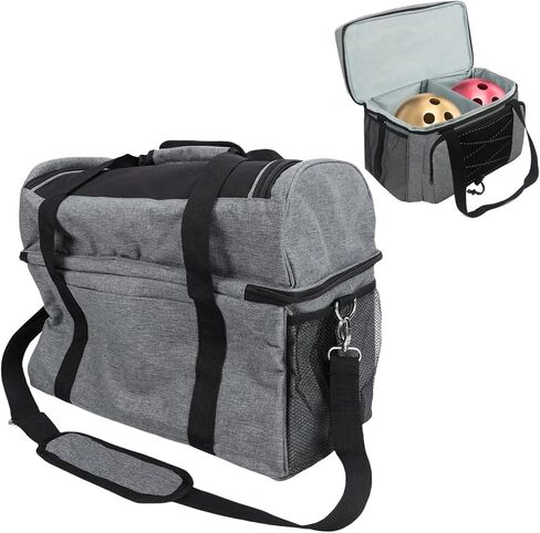 Double ball bowling bag, large capacity canvas bowling bag, can hold a pair of bowling shoes and other essentials in Saudi Arabia