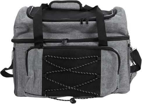 Dual Ball Bowling Bag Lightweight and Portable with Shoe Compartment for Travel, Large Capacity Canvas Bowling Ball Carrier for Beginners and Advanced Bowlers in Saudi Arabia