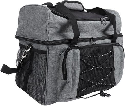 Dual Ball Bowling Bag Lightweight and Portable with Shoe Compartment for Travel, Large Capacity Canvas Bowling Ball Carrier for Beginners and Advanced Bowlers in Saudi Arabia