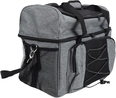 Dual Ball Bowling Bag Lightweight and Portable with Shoe Compartment for Travel, Large Capacity Canvas Bowling Ball Carrier for Beginners and Advanced Bowlers in Saudi Arabia